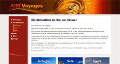 Desktop Screenshot of aimvoyages.fr